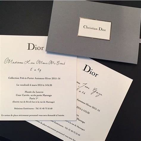 dior invitation|dior themed invitations.